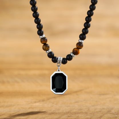 Tiger Eye Beaded Necklace
