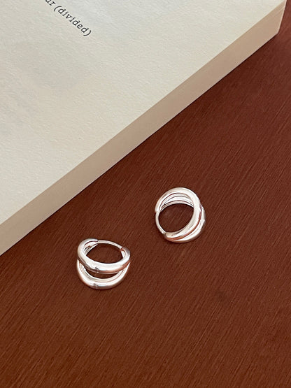 Gold-Tone Vintage Hoop Earrings