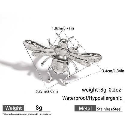 麦芽不锈钢不掉色花朵戒指女立体感开口设计指环夸张欧美跨境手饰