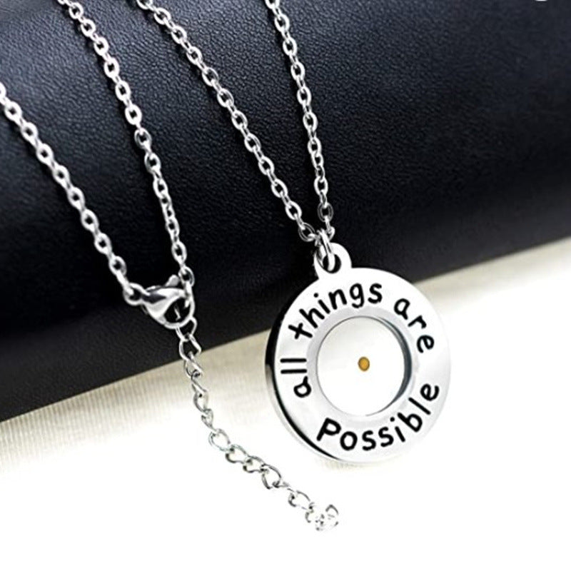 Stainless Steel 'Faith' Necklace