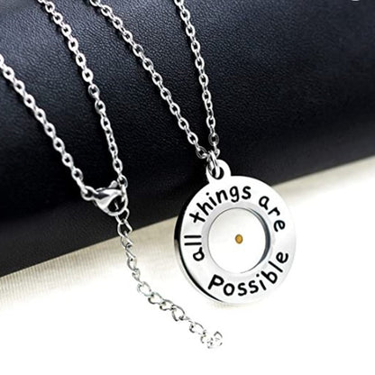 Stainless Steel 'Faith' Necklace