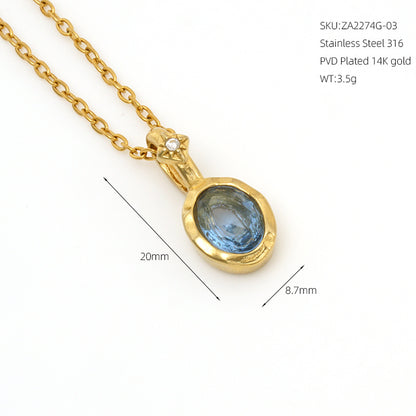12 Zodiac Stone Necklace