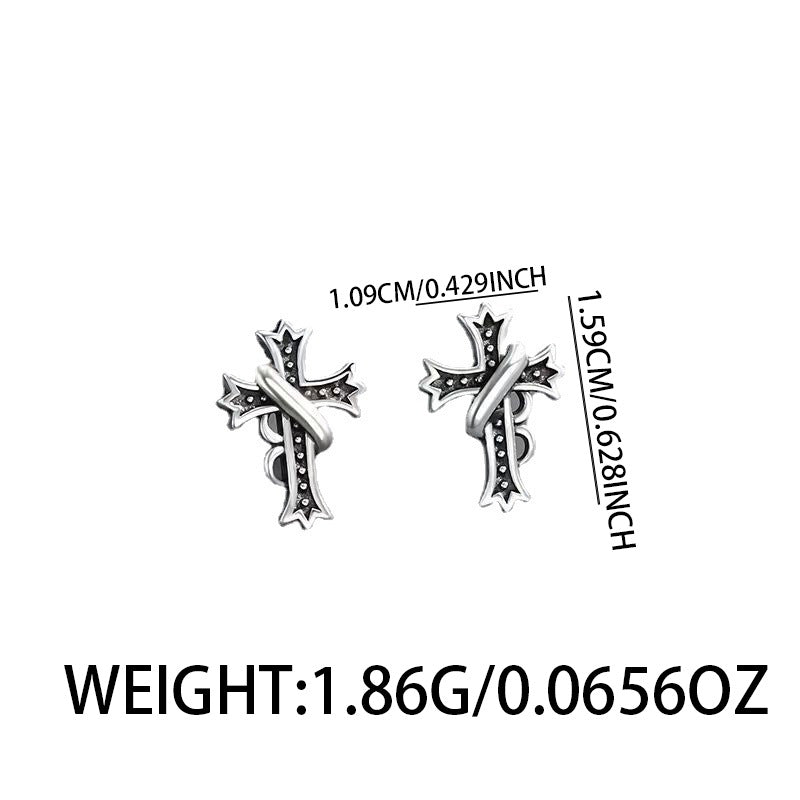 Cross Stud Earrings