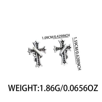Cross Stud Earrings