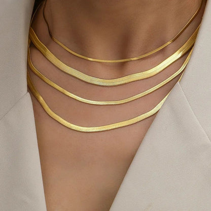 Stainless Steel Snake Choker Necklace