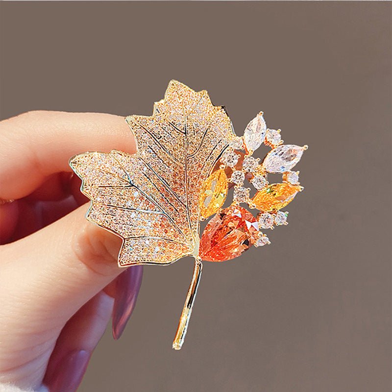 Hand-painted Enamel Sparkling Zircon Vintage Animal Brooch, Pink Flower, Creative & Fashionable Brooch