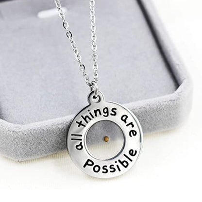 Stainless Steel 'Faith' Necklace