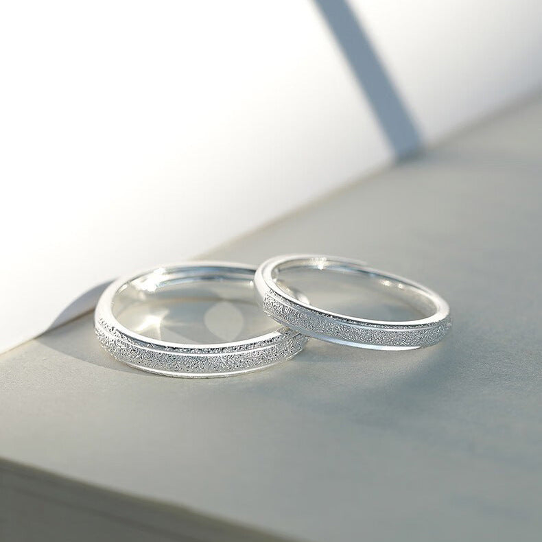 S999 Silver Couple Ring
