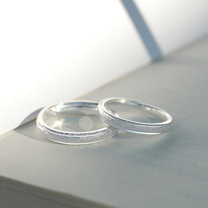 S999 Silver Couple Ring
