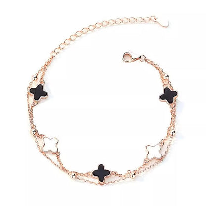 925 Silver Clover Leaf Bracelet