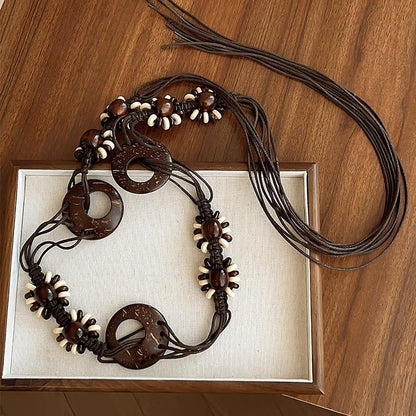 Bohemian-style butterfly belt for women, designed to complement dresses; a sophisticated decorative waist chain, waist sash or waist cord