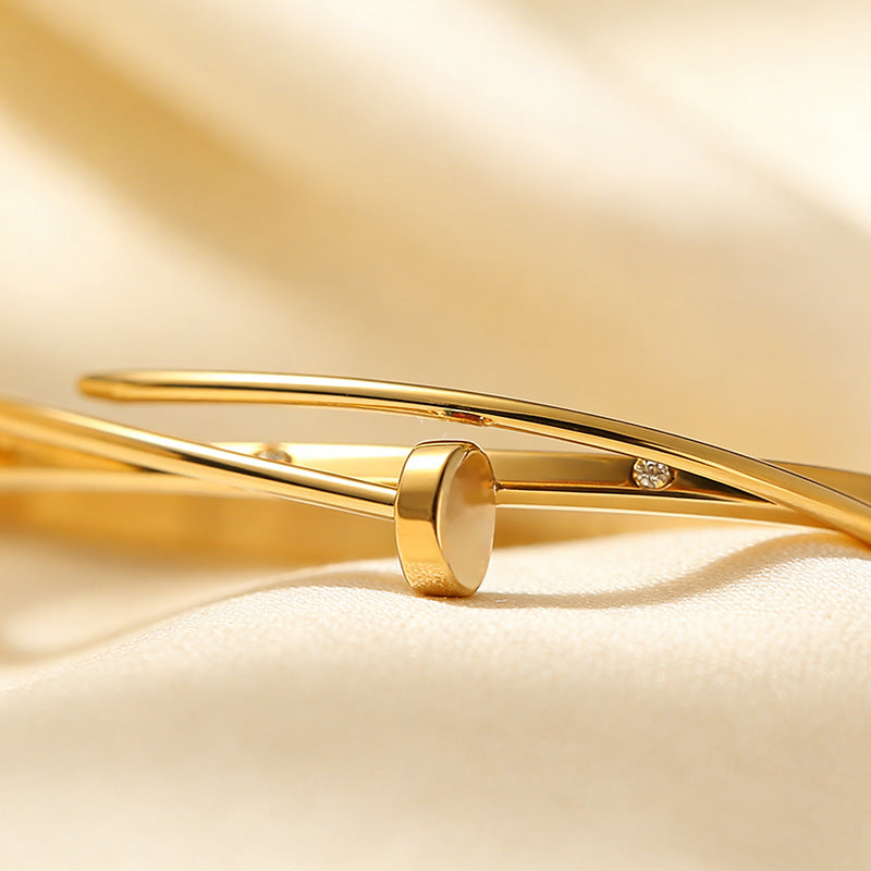 Gold-Plated Titanium Steel Bracelet