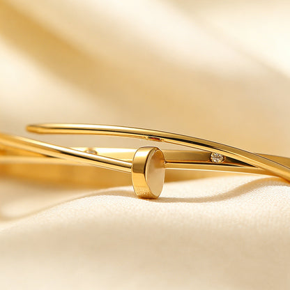 Gold-Plated Titanium Steel Bracelet
