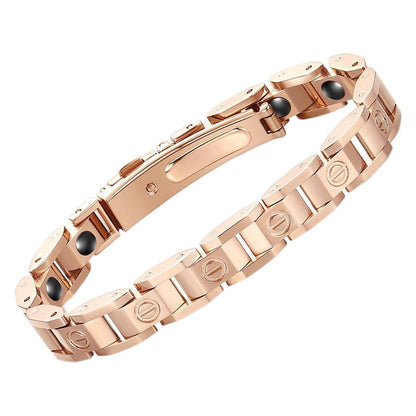 Titanium Steel Rose Gold Bracelet