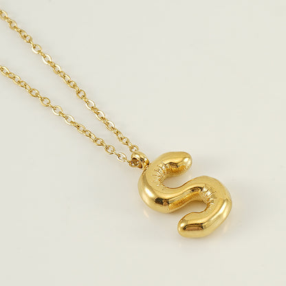 Hip Hop Letter Pendant Necklace