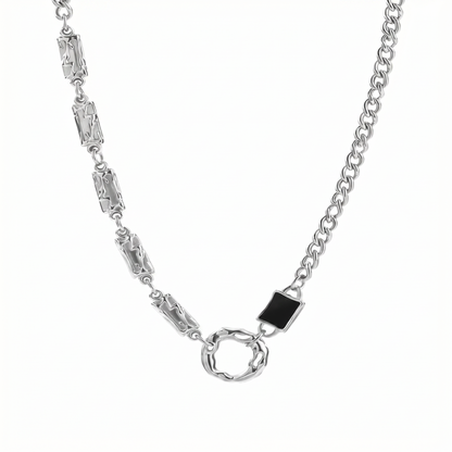 Men's & Women's Irregular Round Necklace, Niche Design, High-end Hip-hop Style, Sweater Chain Accessory