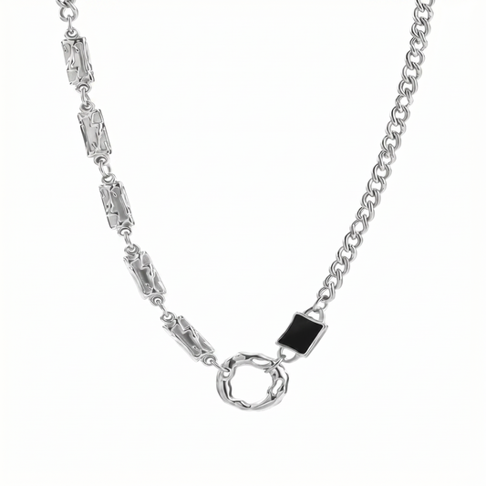 Men's & Women's Irregular Round Necklace, Niche Design, High-end Hip-hop Style, Sweater Chain Accessory