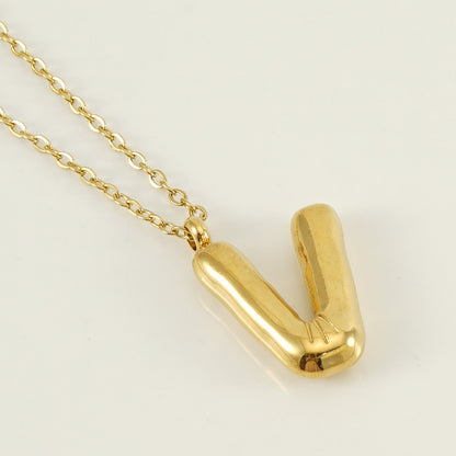 Hip Hop Letter Pendant Necklace