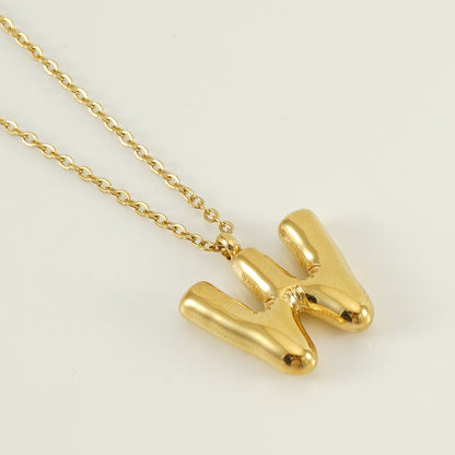 Hip Hop Letter Pendant Necklace