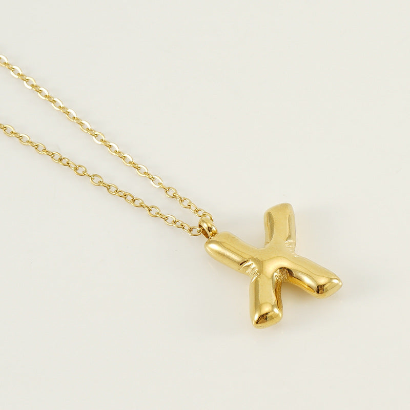 Hip Hop Letter Pendant Necklace