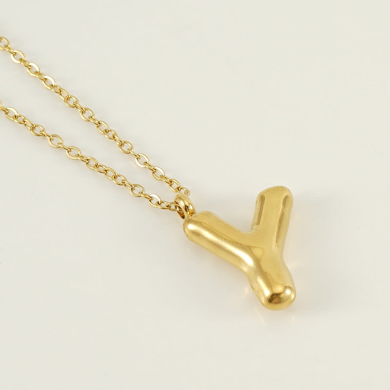 Hip Hop Letter Pendant Necklace