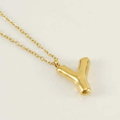 Hip Hop Letter Pendant Necklace