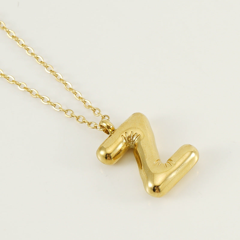 Hip Hop Letter Pendant Necklace