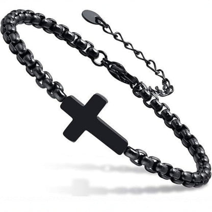 Stainless Steel Cross Bracelet