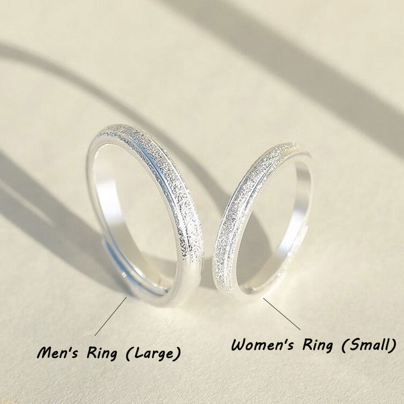 S999 Silver Couple Ring