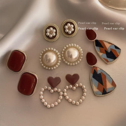 Women's S925 Silver Needle Earrings, Stylish Internet-Famous Studs & Drops, Niche High-End Jewelry