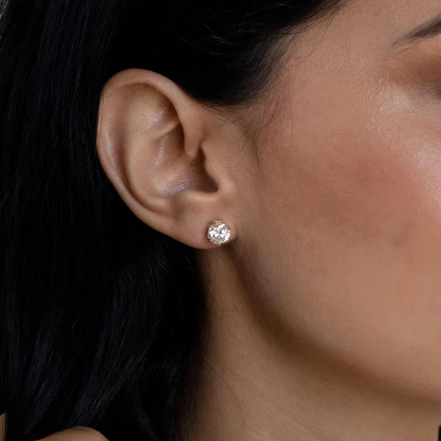 5-Pair 14K Gold Plated 925 Silver Earrings Set