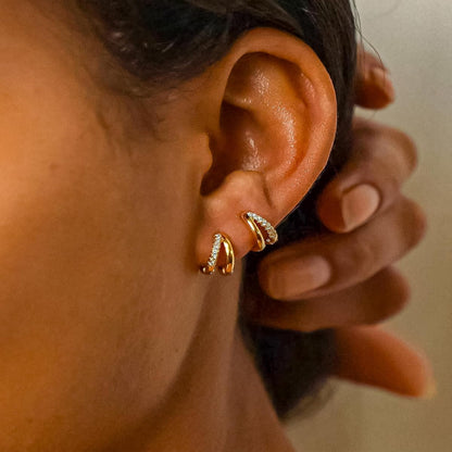 Gold-Tone Hoop Earrings