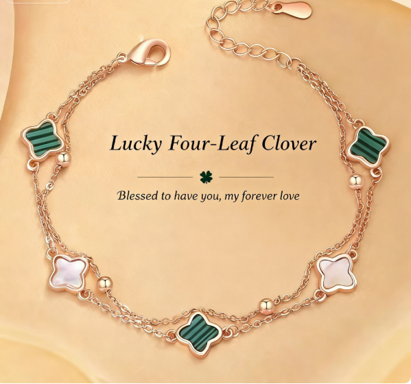 925 Silver Clover Leaf Bracelet