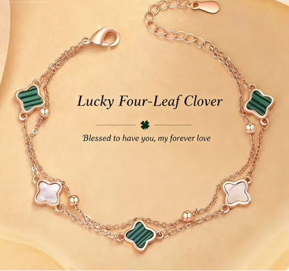 925 Silver Clover Leaf Bracelet