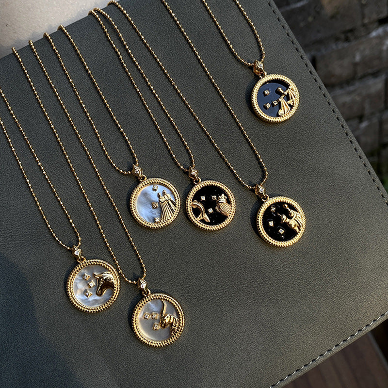 Gold Plated Constellation Shell Necklace
