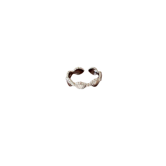Sterling Silver Shell Split Ring