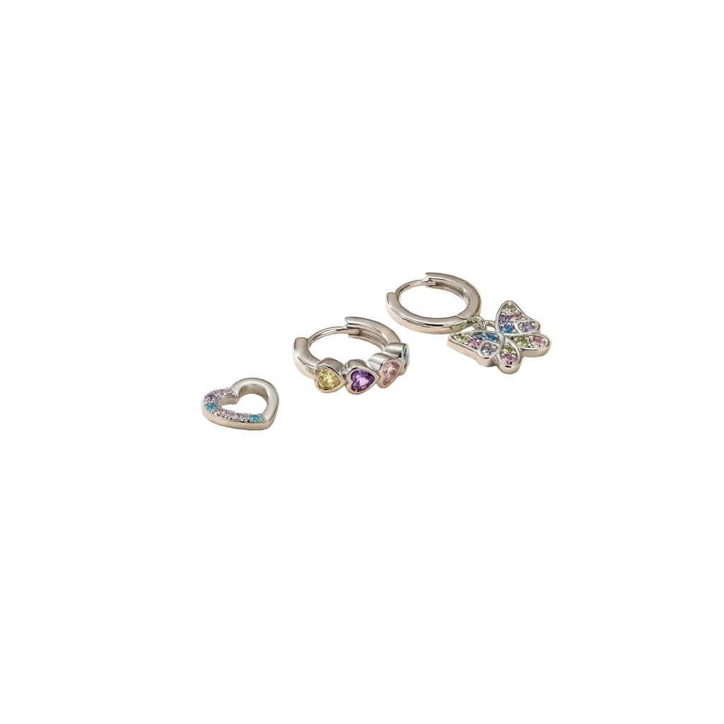 Gold Layered Stackable Stud Earrings