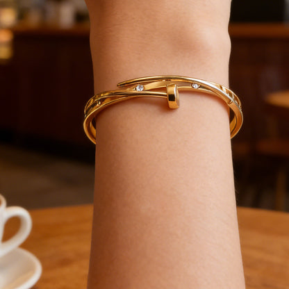 Gold-Plated Titanium Steel Bracelet