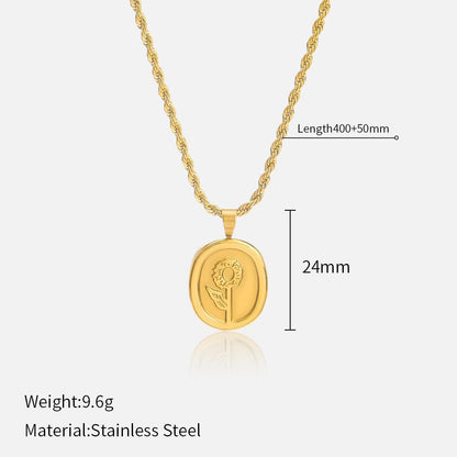 Stainless Steel Pendant Necklace
