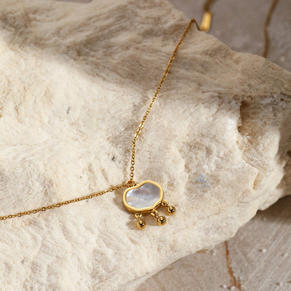 Gold Lock Pendant Necklace