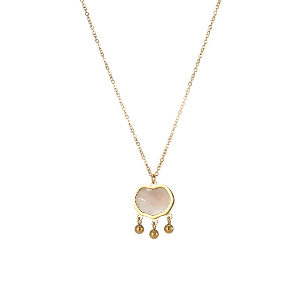Gold Lock Pendant Necklace