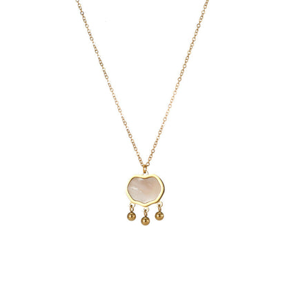 Gold Lock Pendant Necklace