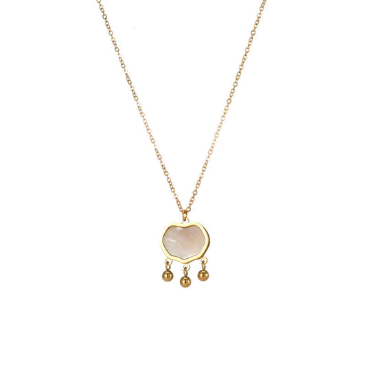 Gold Lock Pendant Necklace