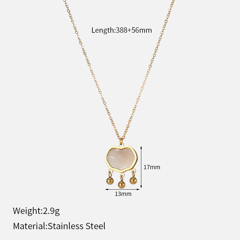Gold Lock Pendant Necklace