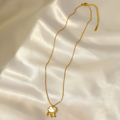 Gold Lock Pendant Necklace