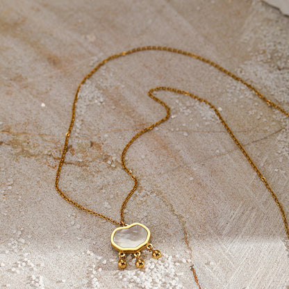 Gold Lock Pendant Necklace