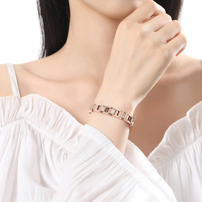 Titanium Steel Rose Gold Bracelet