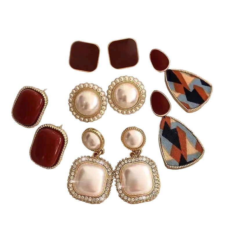 Women's S925 Silver Needle Earrings, Stylish Internet-Famous Studs & Drops, Niche High-End Jewelry