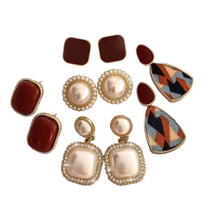 Women's S925 Silver Needle Earrings, Stylish Internet-Famous Studs & Drops, Niche High-End Jewelry