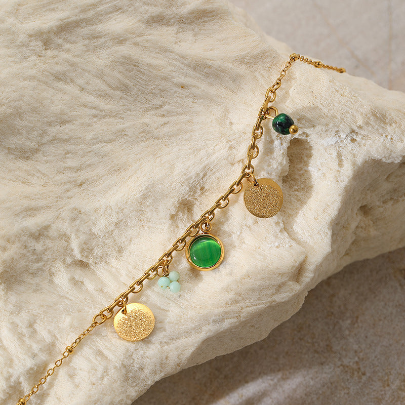Turquoise Stainless Steel Bracelet